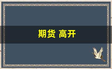 期货 高开(期货高开)_https://www.xzdzcjn.com_深交所_第1张
